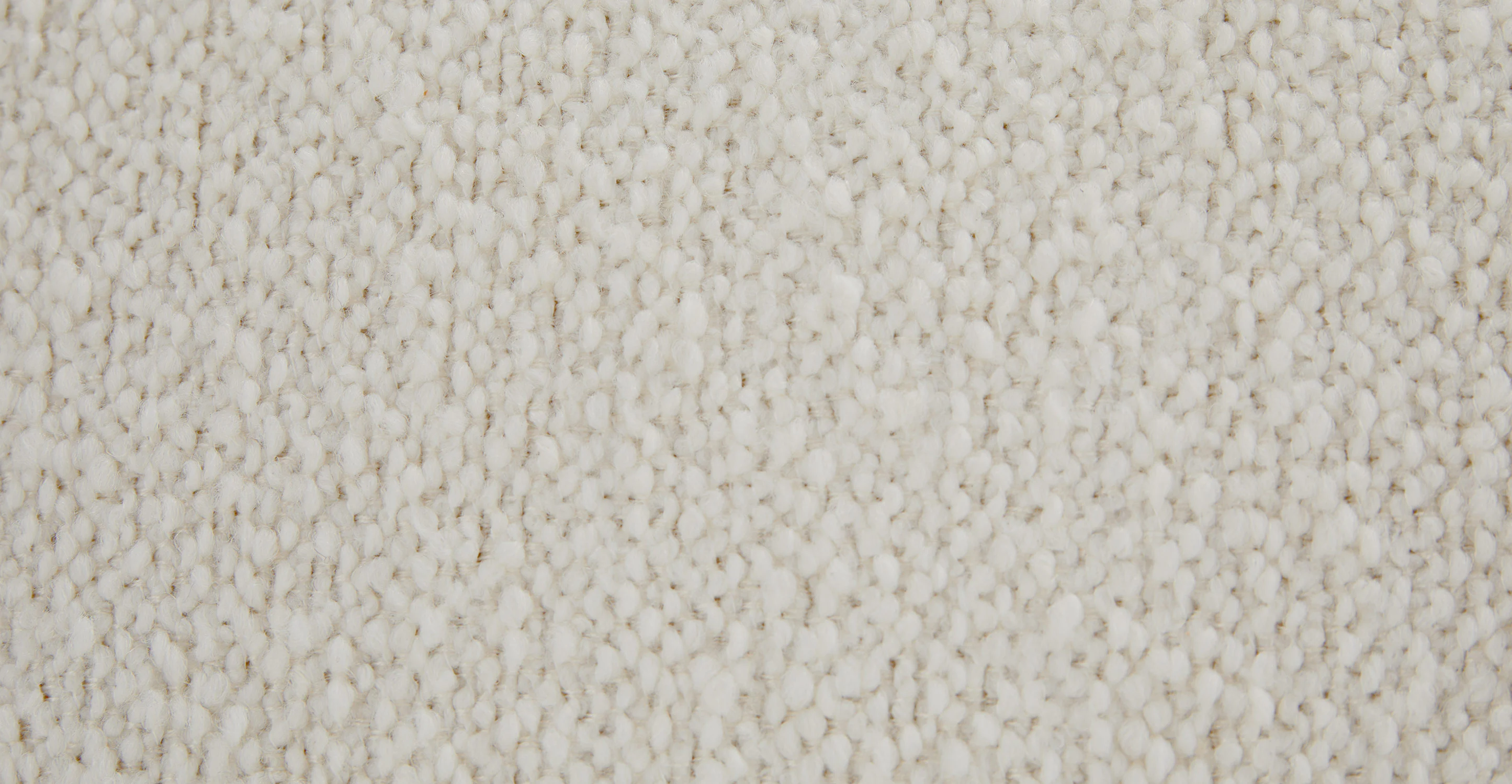 Pinni Ivory Wool Bouclé Ottoman