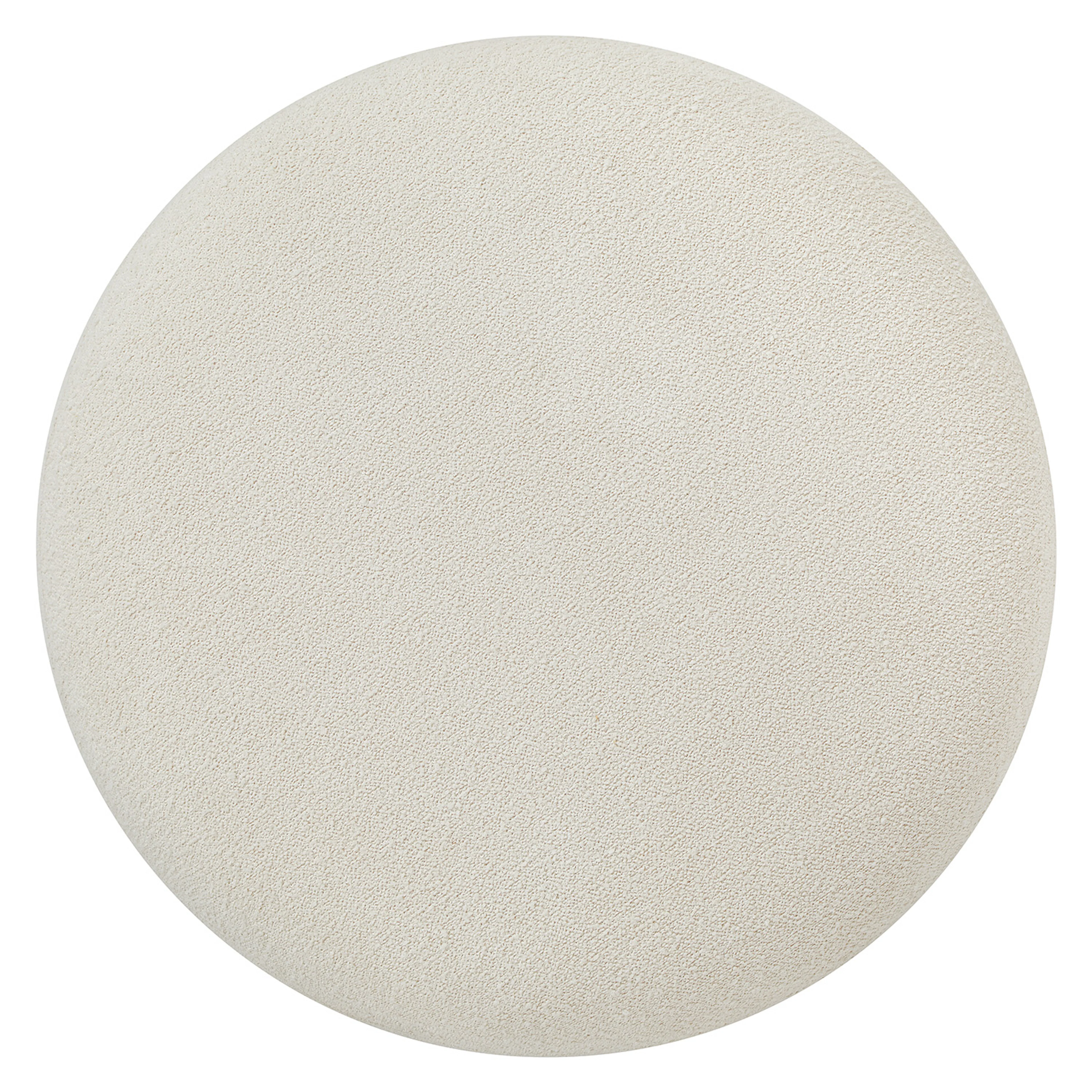 Pinni Ivory Wool Bouclé Ottoman