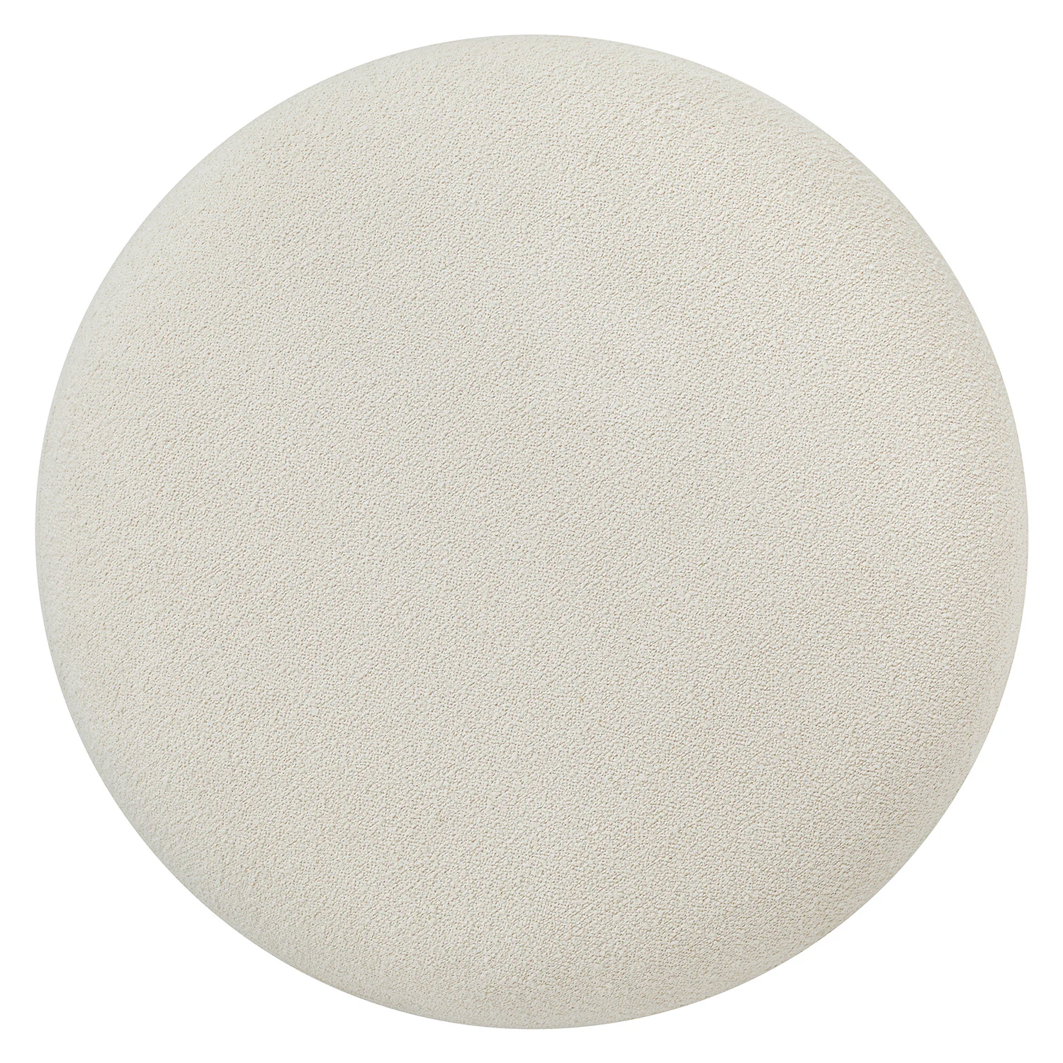 Pinni Ivory Wool Bouclé Ottoman