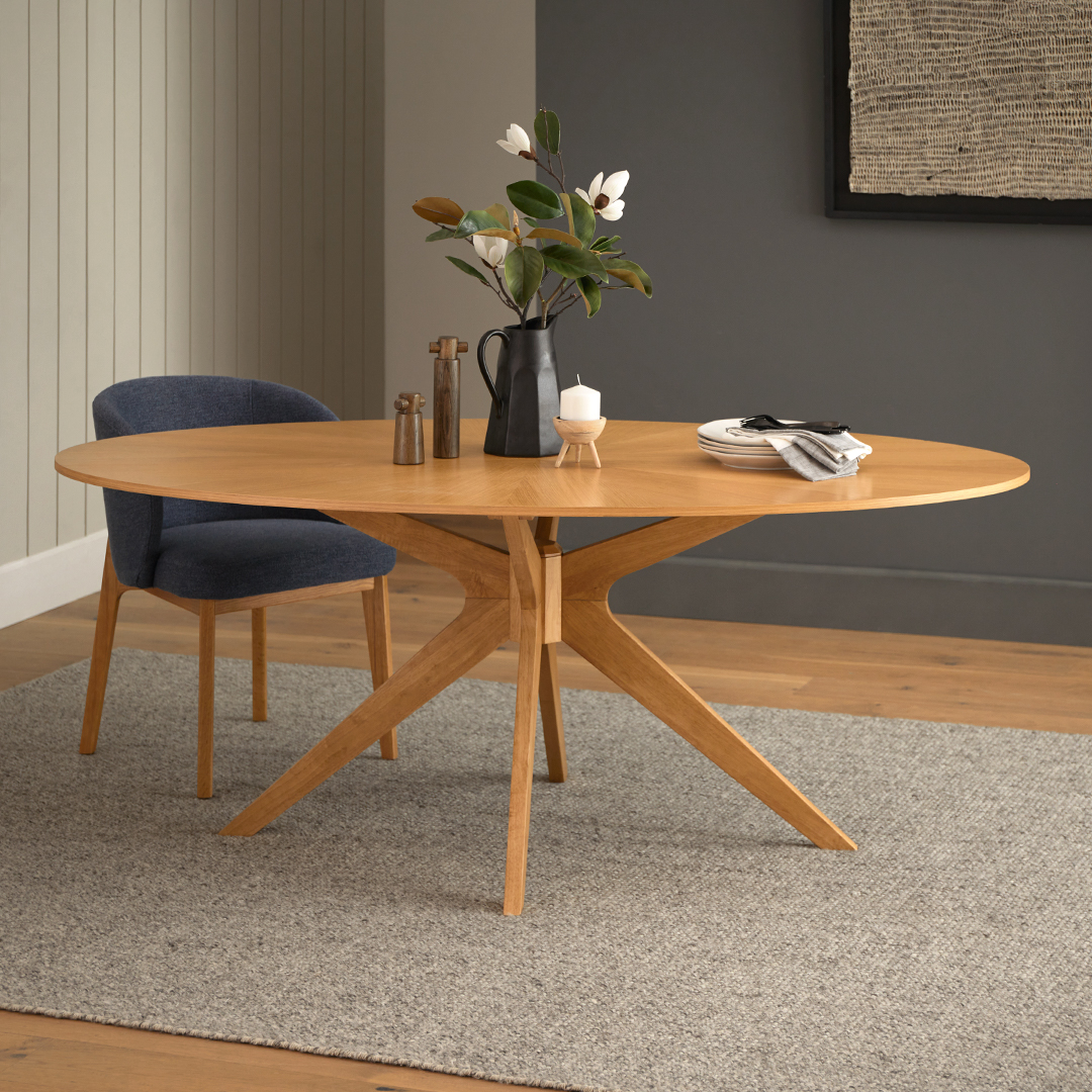 Conan Oval Oak Dining Table for 6 | Article