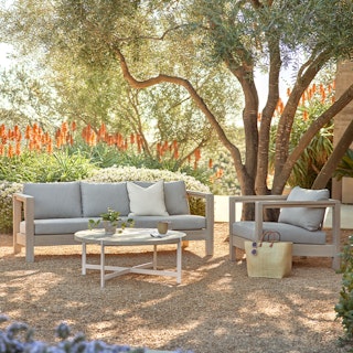 Palmera 80" Outdoor Sofa Set - Dravite Gray