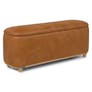 Maribo 48" Leather Storage Ottoman - Rawhide Tan