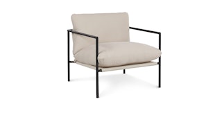 Loda Dravite Ivory Lounge Chair