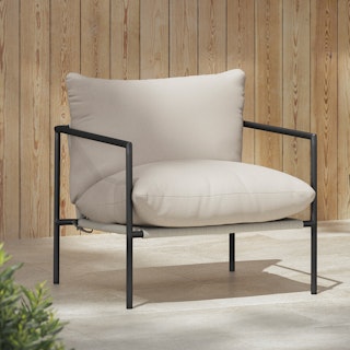 Loda Dravite Ivory Lounge Chair