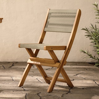 Elanora Light Acacia Folding Dining Chair