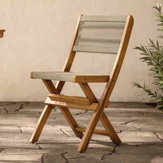 Elanora Outdoor Folding Dining Chair - Light Acacia