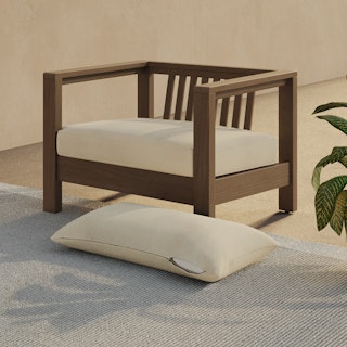 Palmera Outdoor Lounge Chair Cushion Cover Set - Dravite Ivory