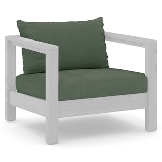 Palmera Outdoor Lounge Chair Cushion Cover Set - Dravite Green