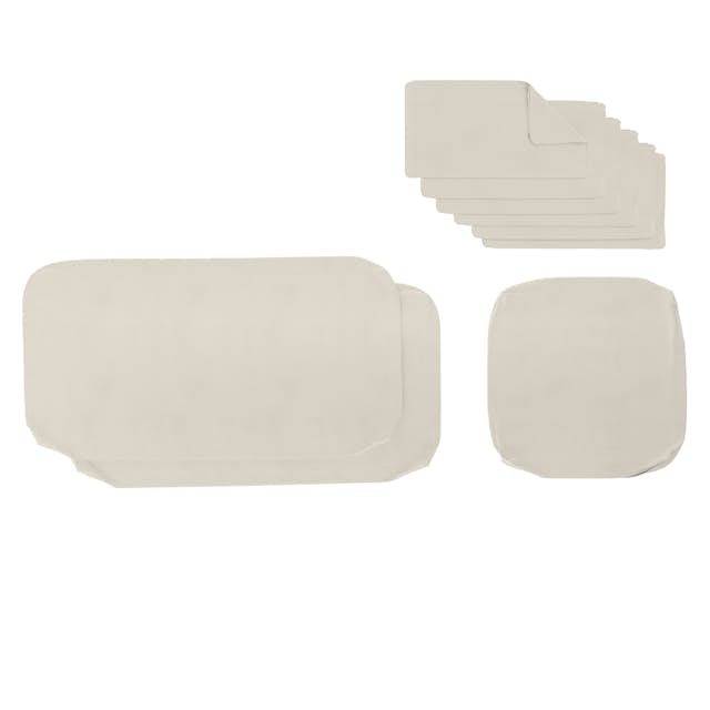 Callais Dravite Ivory Replacement Sectional Cushion Cover Set | Article