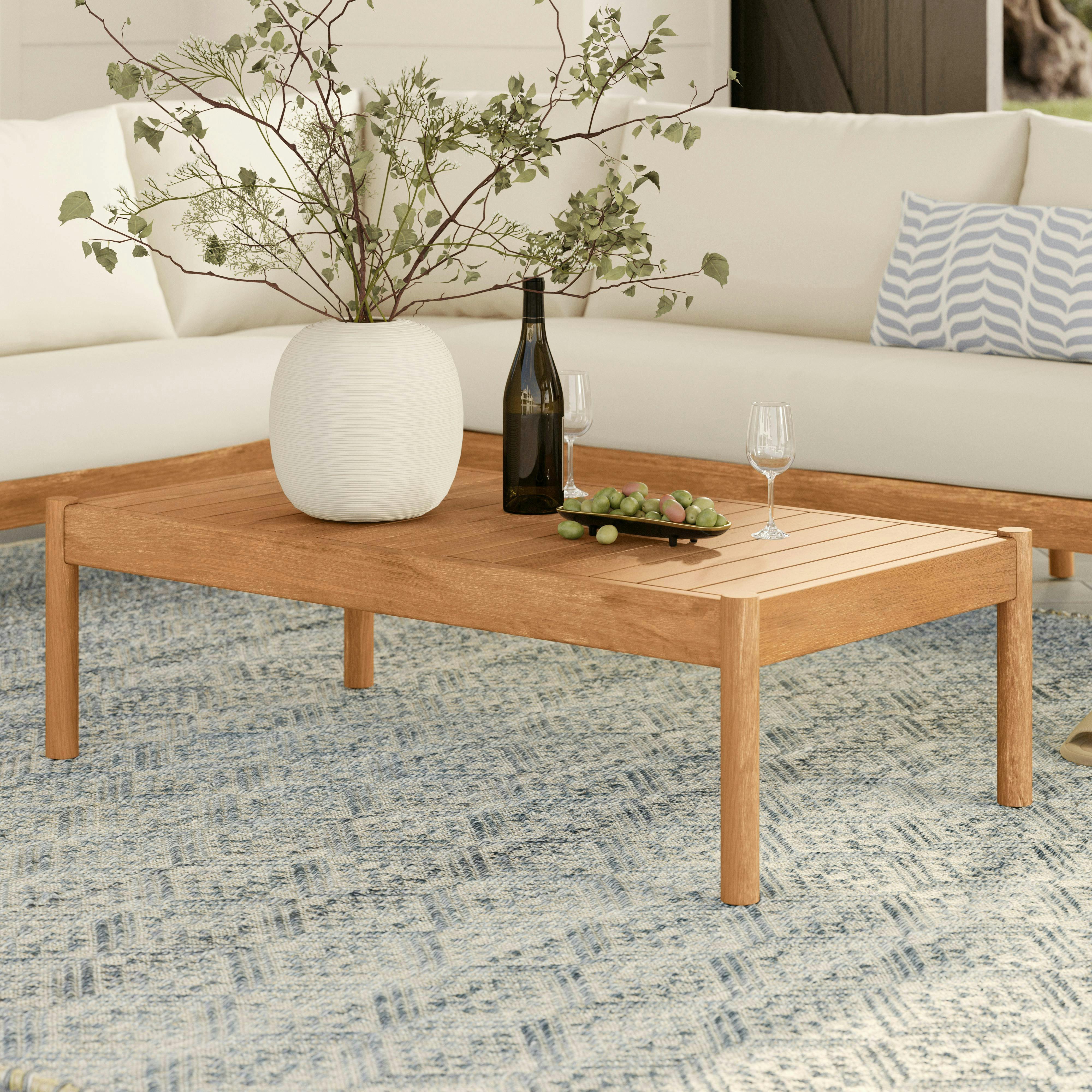 Rosa Solid Eucalyptus Outdoor Coffee Table | Article