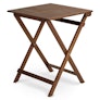 Elanora Outdoor Folding Cafe Table - Dark Acacia