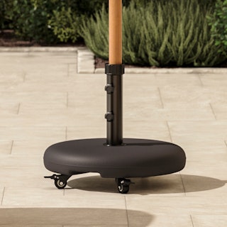 Paima Black Wheeled Umbrella Base