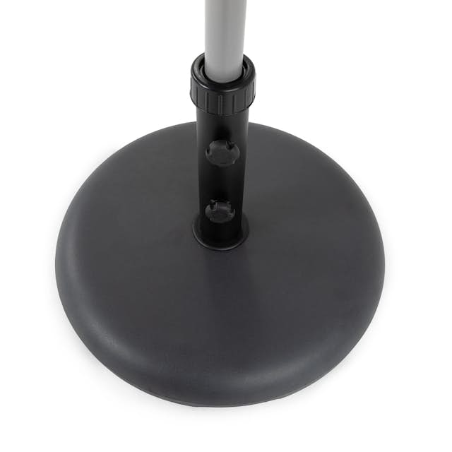 Black Concrete Outdoor Patio Wheeled Umbrella Base Paima Article