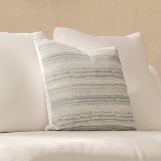 Cress Brushed Gray Indoor/Outdoor Pillow