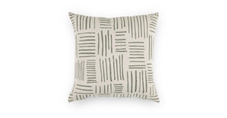 Rooth Jacquard Green Indoor/Outdoor Pillow