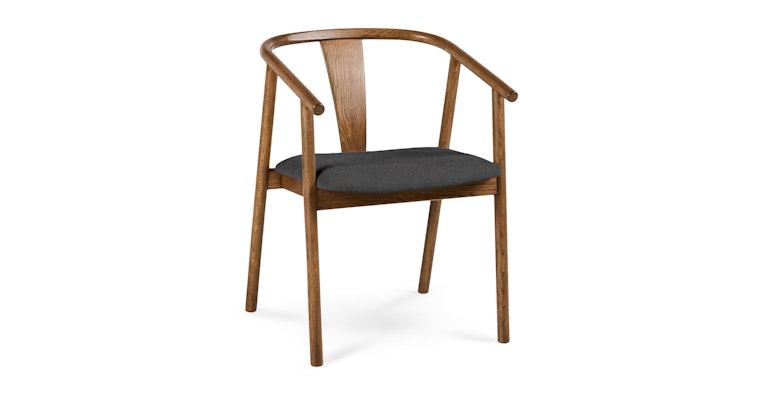 Fonra Twilight Gray Smoked Oak Dining Chair - Primary View 1 of 11 (Open Fullscreen View).