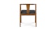 Fonra Twilight Gray Smoked Oak Dining Chair - Gallery View 4 of 11.