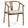 Fonra Dining Chair - Smoked Oak and Santolina Gray