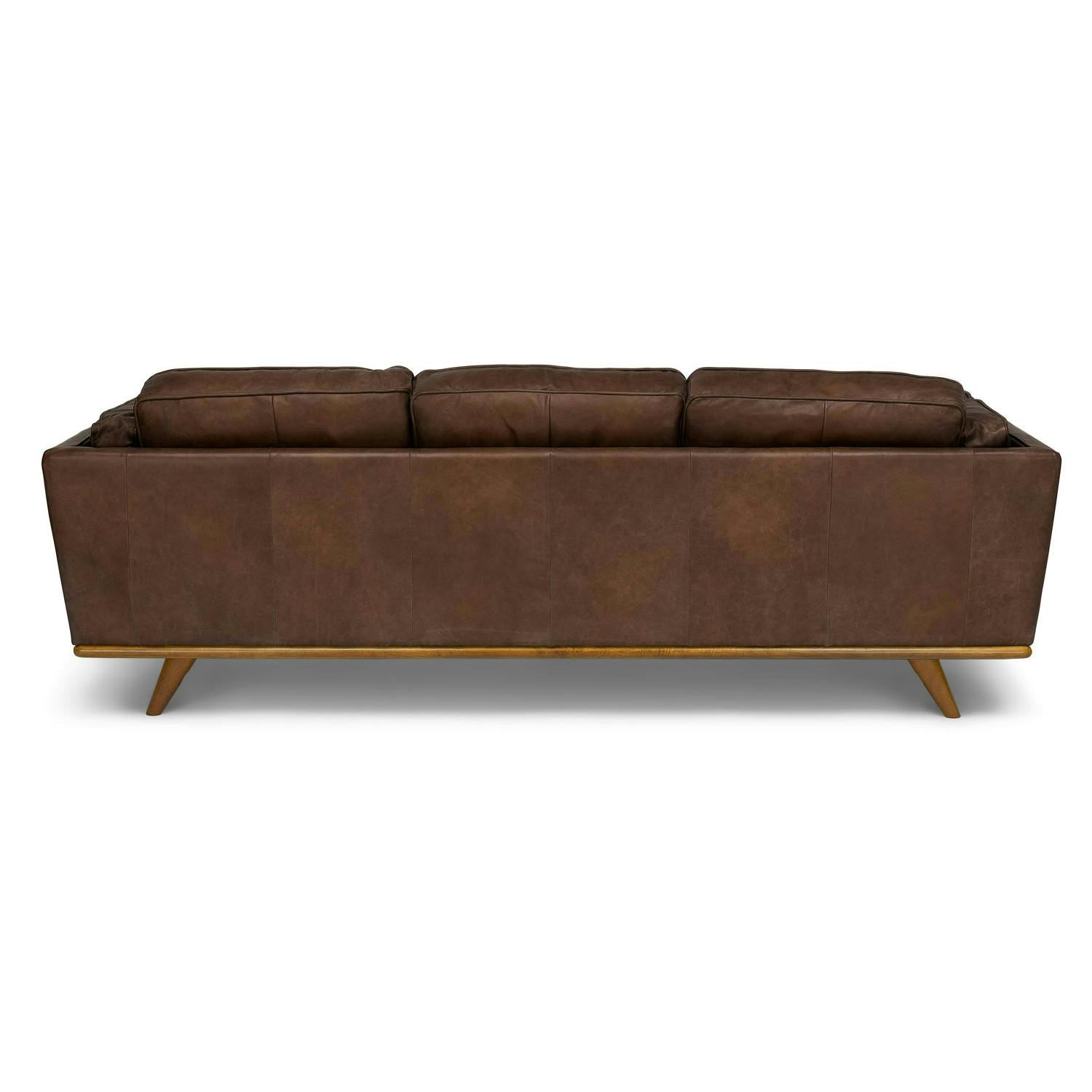 Article Timber Leather Sofa