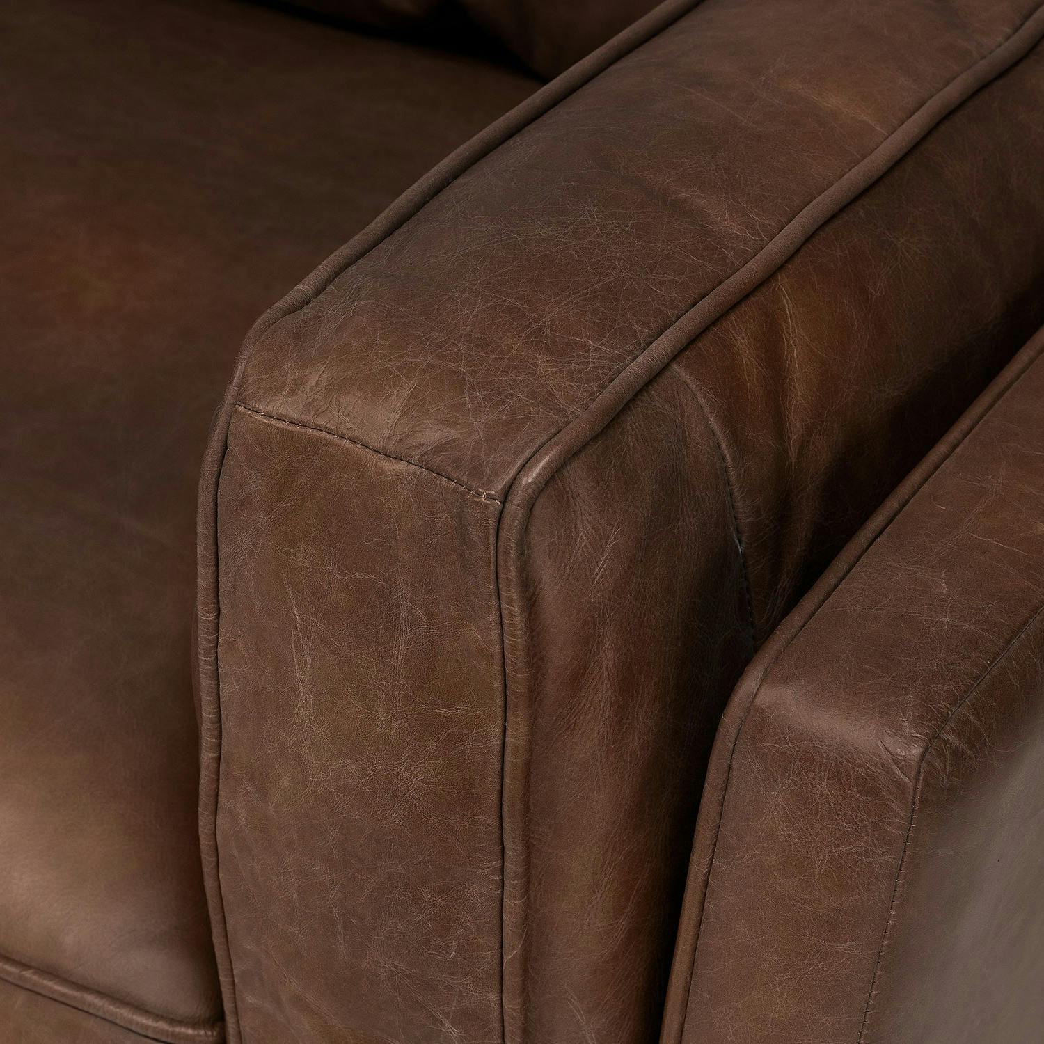 Article Timber Leather Sofa - Thumbnail 2