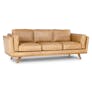Timber 90" Leather Sofa - Charme Tan