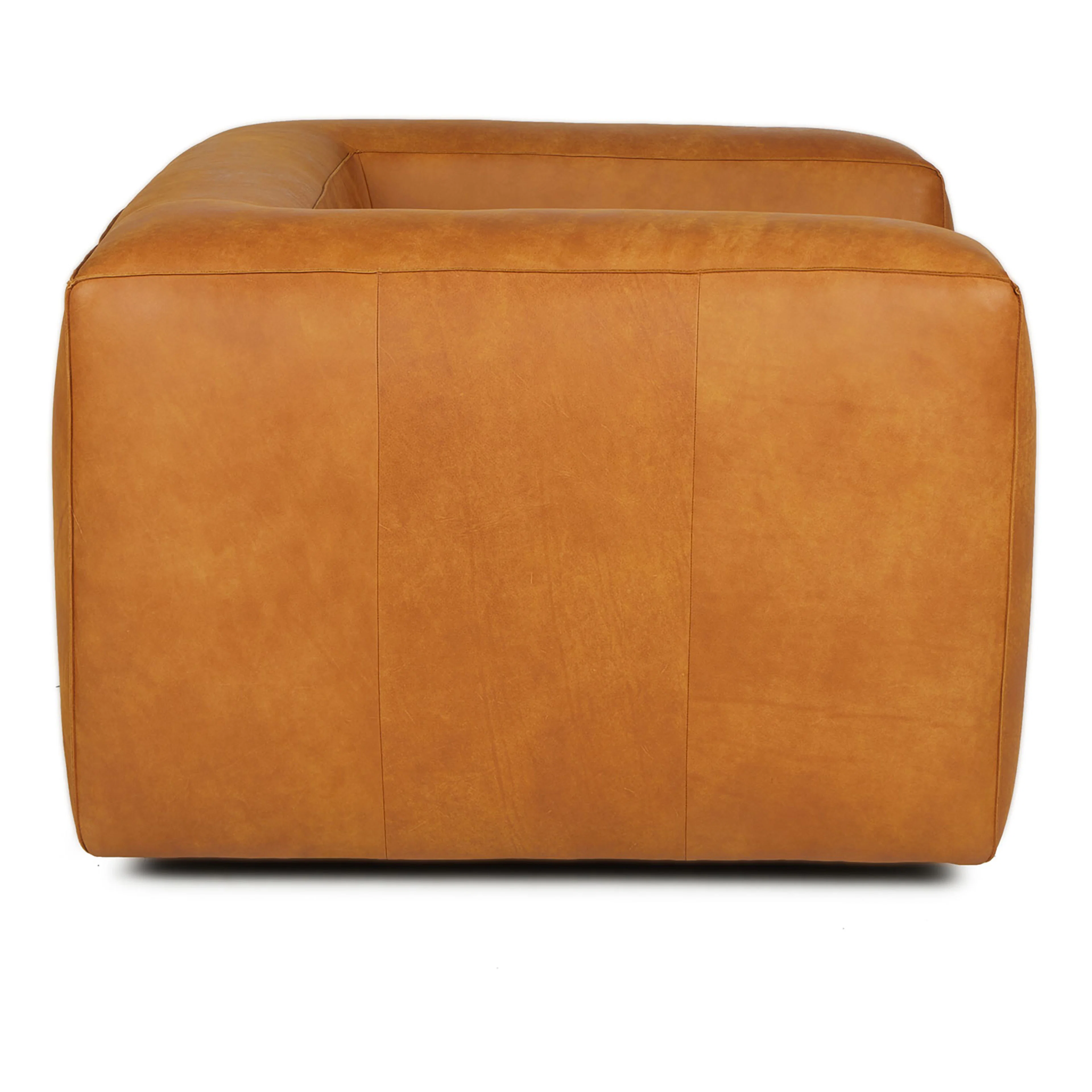 Cigar 44" Rawhide Tan Leather Swivel Lounge Chair