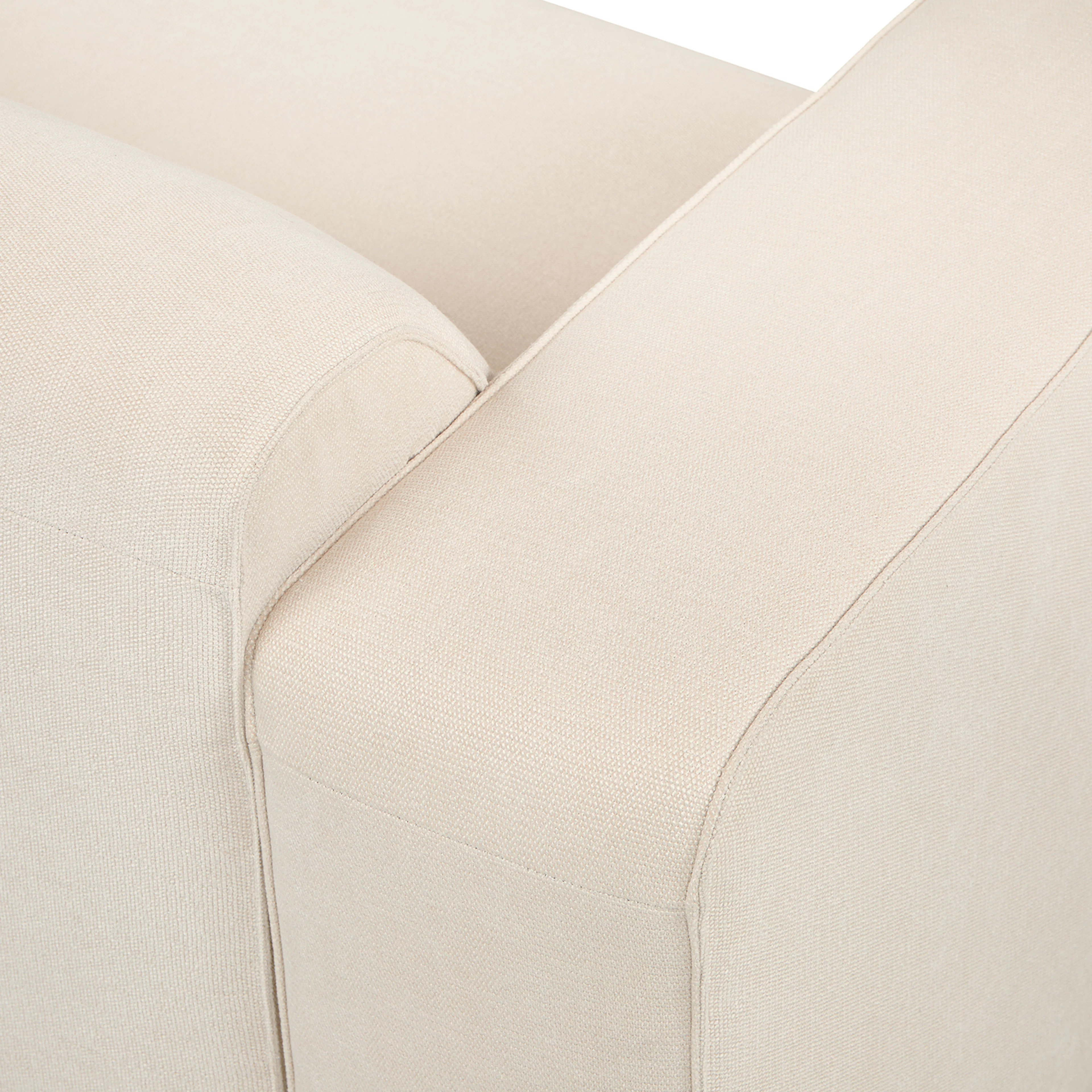 Sanna 100" Left Arm Modular Sofa - Magnet Ivory