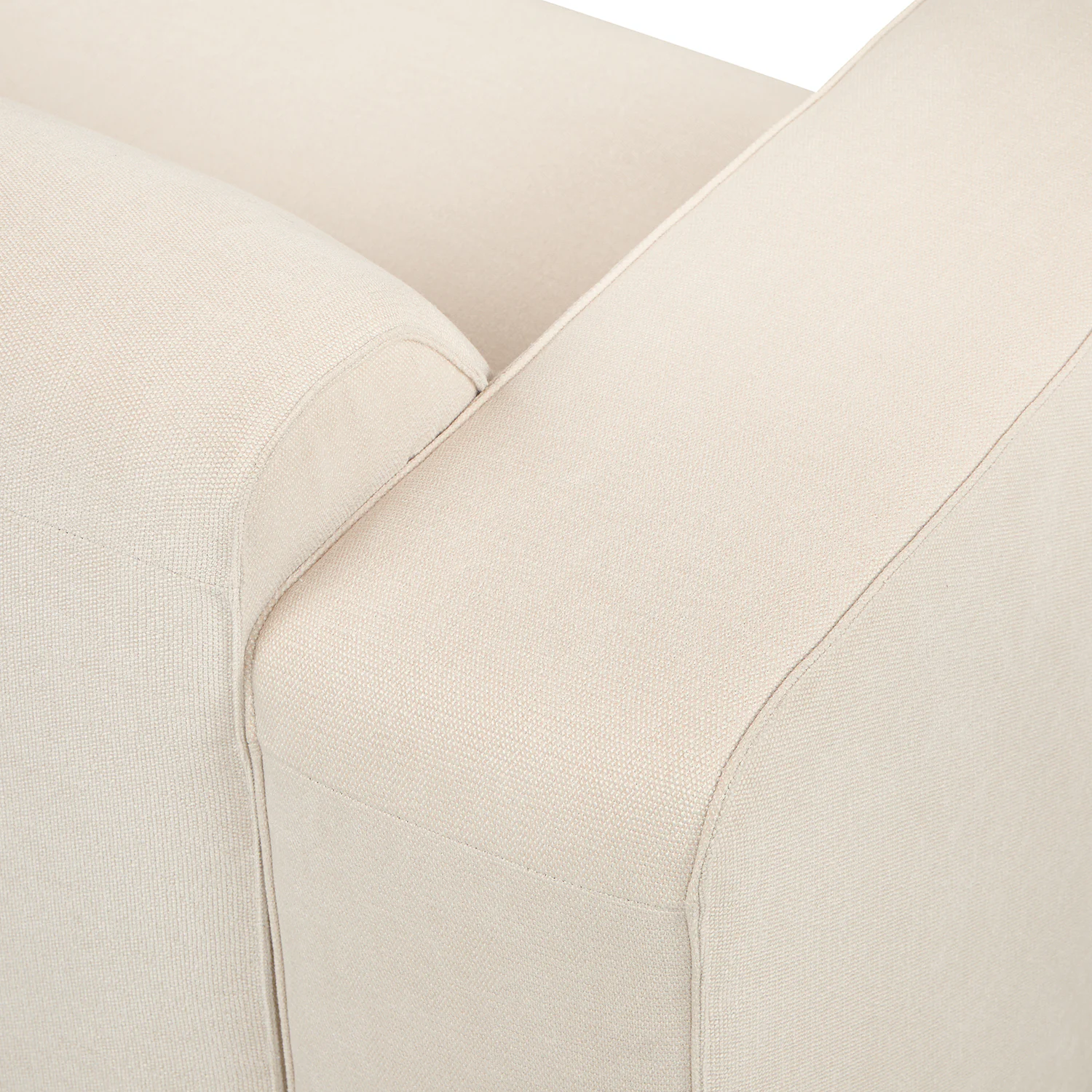 Sanna 100" Left Arm Modular Sofa - Magnet Ivory