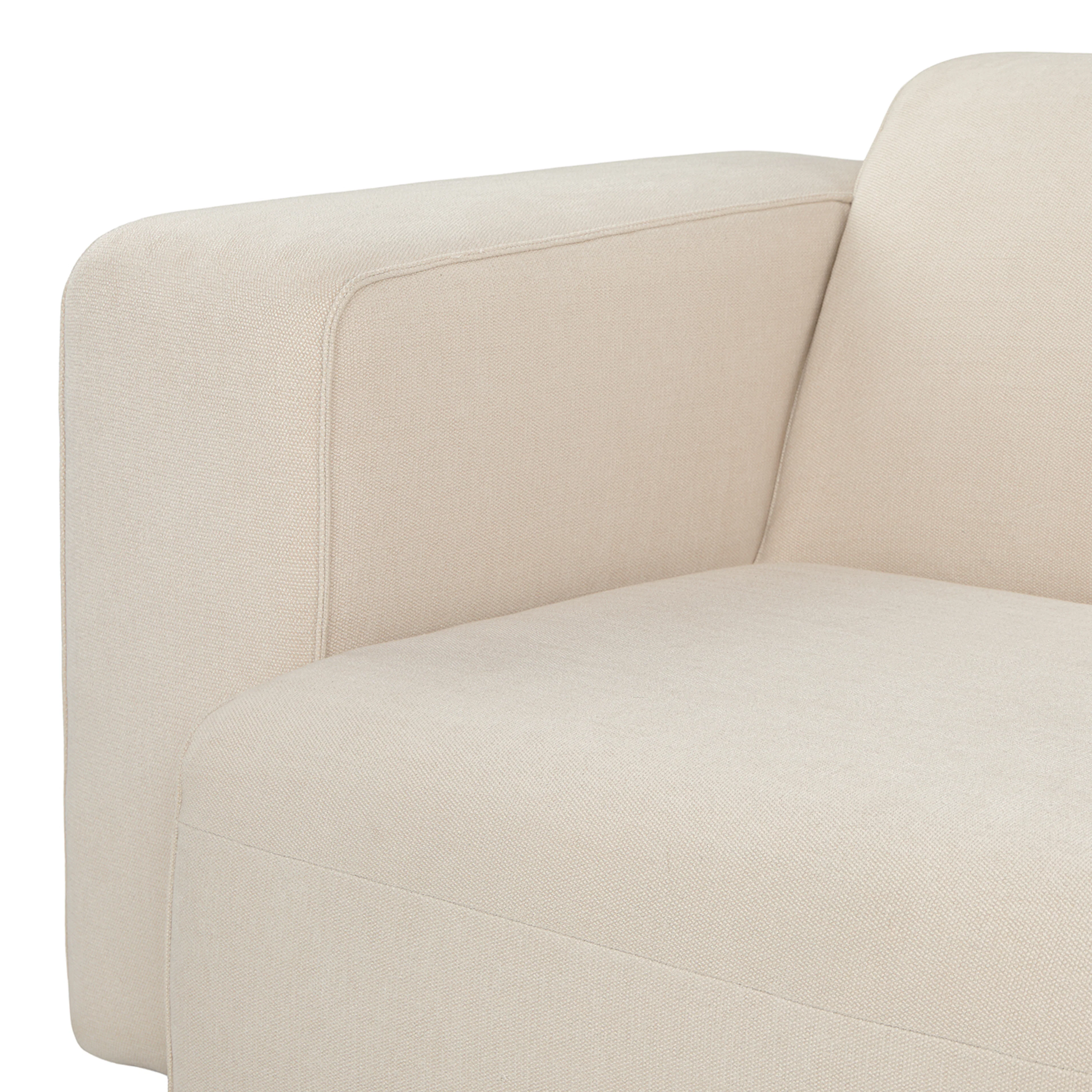 Sanna 100" Left Arm Modular Sofa - Magnet Ivory