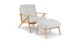 Otio Mist Gray Oak Ottoman - Gallery View 6 of 10.