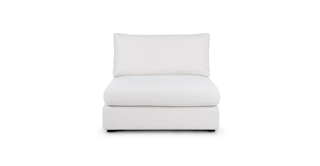 Beta Quartz White Armless Chair Module