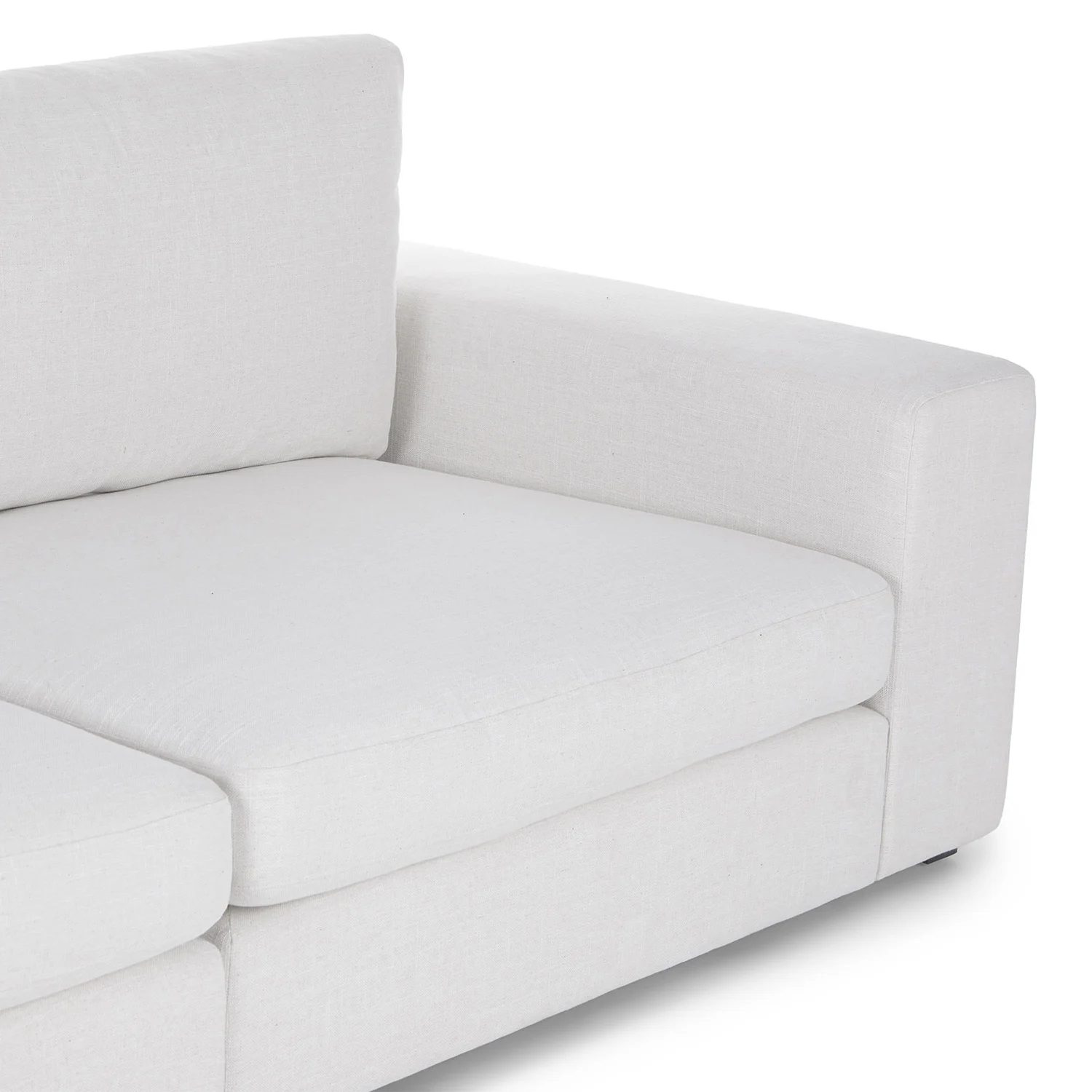Beta 137.5" Left Modular Chaise Sectional - Quartz White