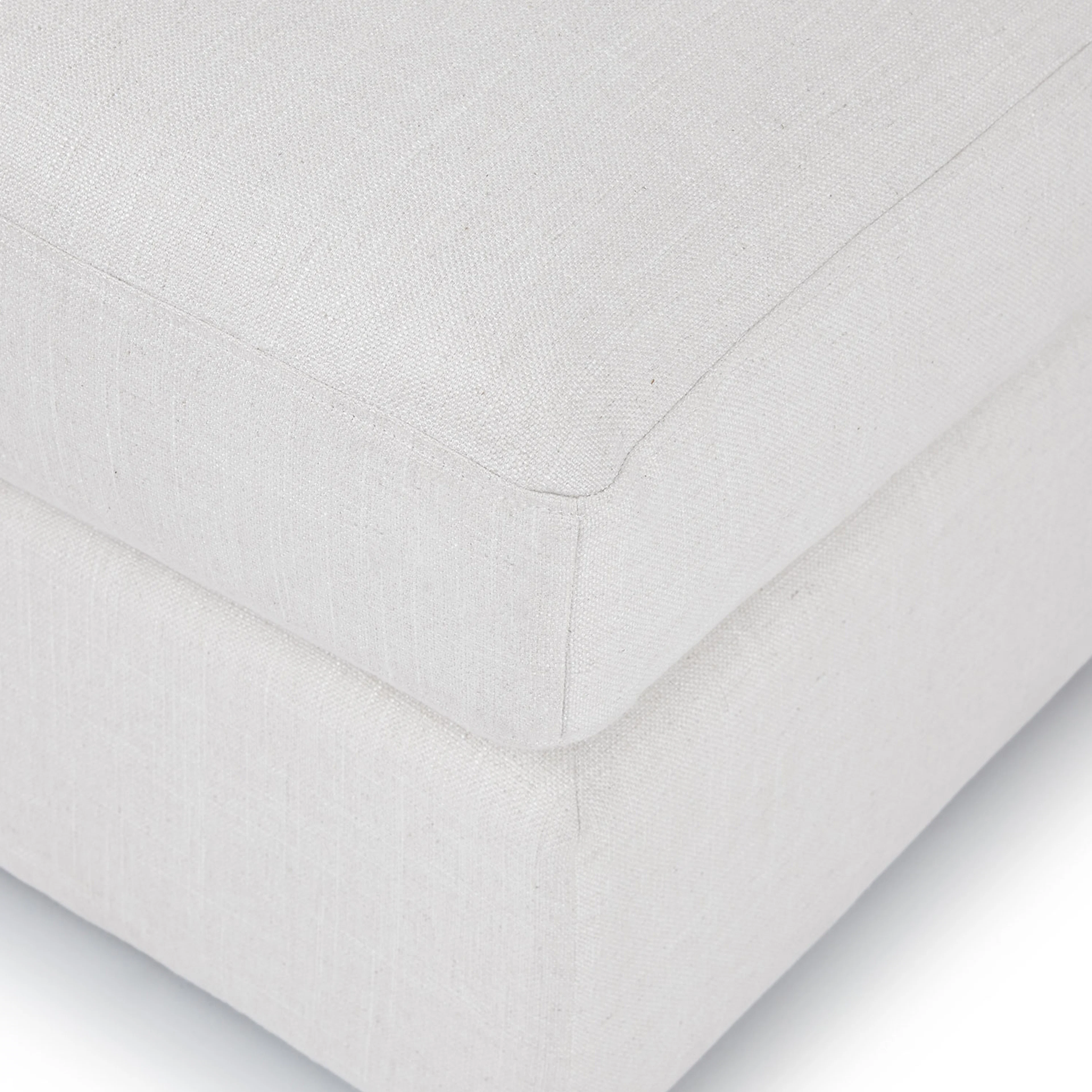 Beta 137.5" Left Modular Chaise Sectional - Quartz White