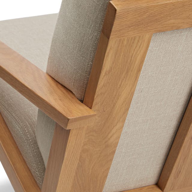 Otio 26" Lounge Set - Oak and Welsh Taupe