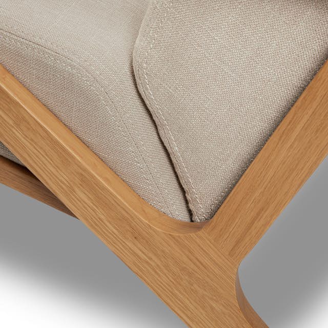 Otio 26" Oak & Welsh Taupe Lounge Set