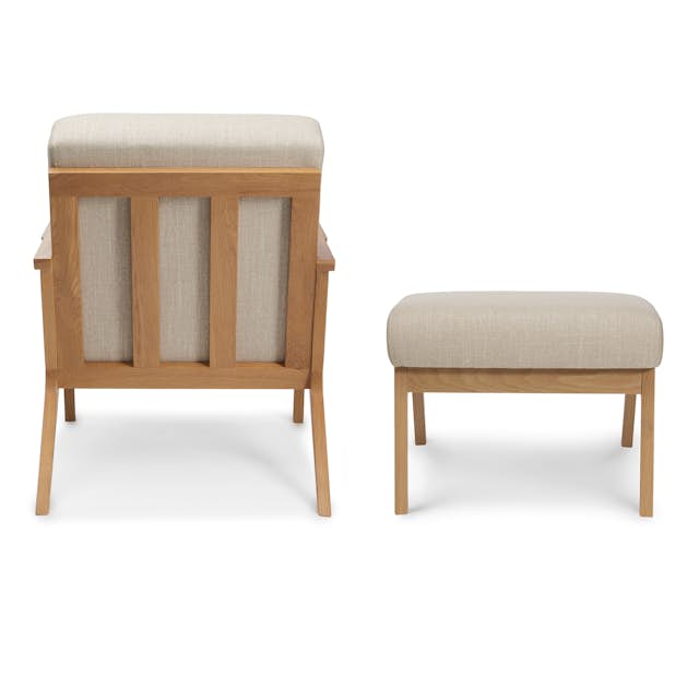 Otio 26" Lounge Set - Oak and Welsh Taupe
