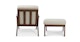 Otio Welsh Taupe Walnut Lounge Set - Gallery View 5 of 13.