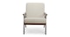 Otio Welsh Taupe Walnut Lounge Chair - Gallery View 3 of 11.