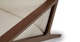 Otio Welsh Taupe Walnut Lounge Chair - Gallery View 7 of 11.