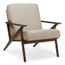 Otio 26" Lounge Chair - Walnut and Welsh Taupe