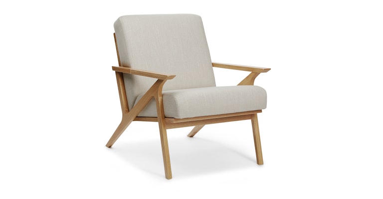 Otio Welsh Taupe Oak Lounge Chair - Primary View 1 of 11 (Open Fullscreen View).