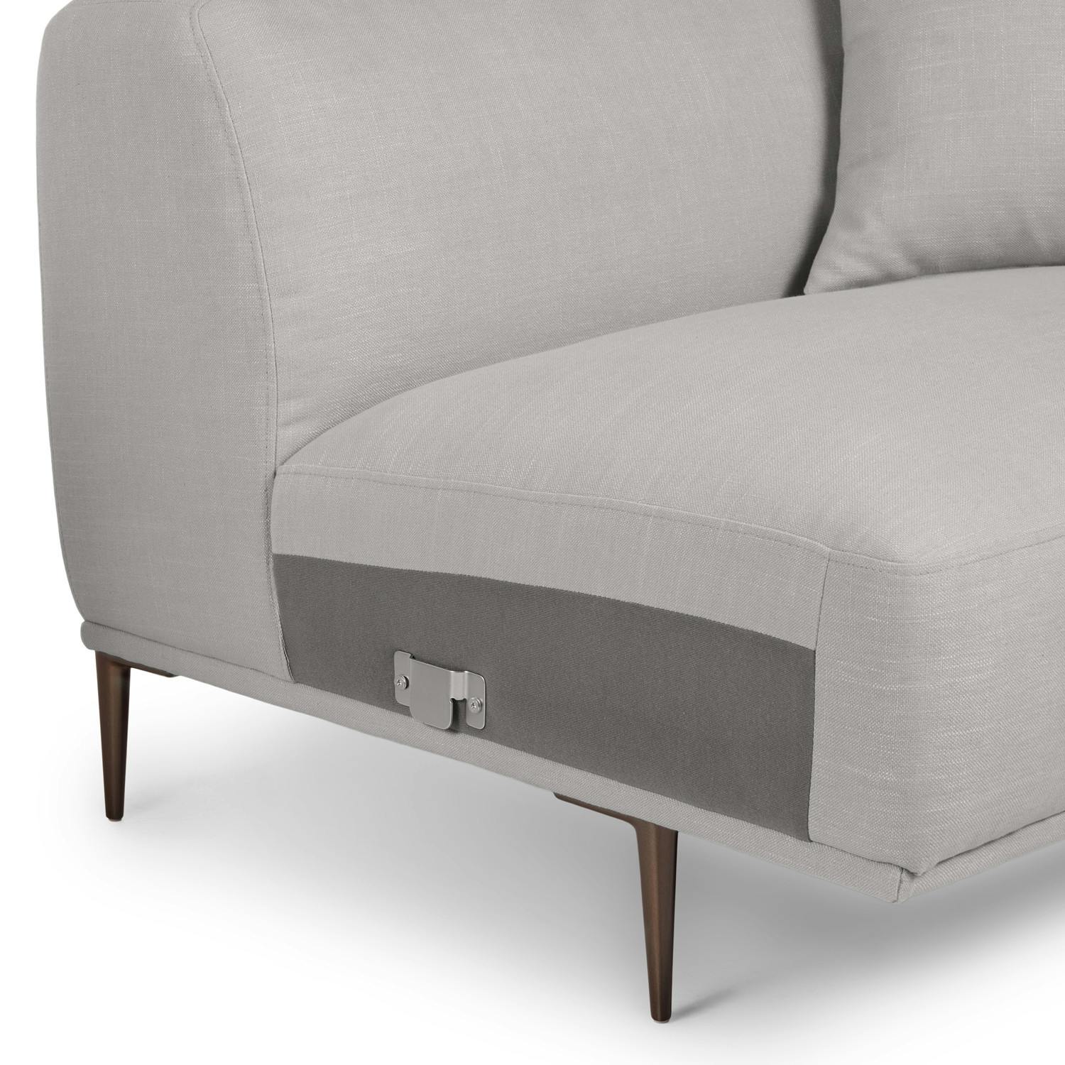 Abisko Welsh Gray Fabric Sofa | Article