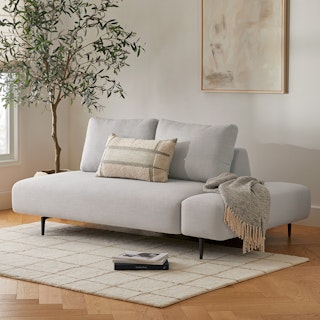 Divan Welsh Gray Right Chaise Lounge