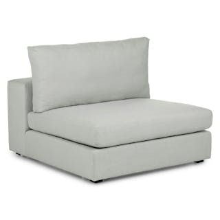 Beta 39.5" Armless Chair Module - Welsh Gray