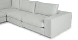 Beta Welsh Gray Fabric Corner Modular Sectional Sofa | Article