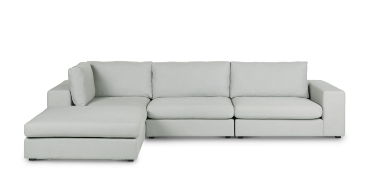 Beta Welsh Gray Left Modular Sectional - Primary View 1 of 12 (Open Fullscreen View).