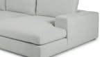Beta Welsh Gray Fabric Right Modular Chaise Sectional | Article