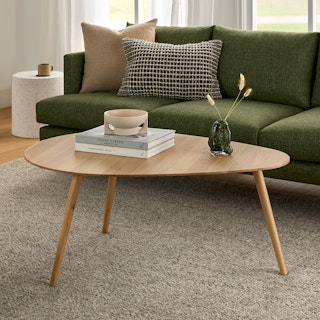 Amoeba 42.5" Coffee Table - White Oak