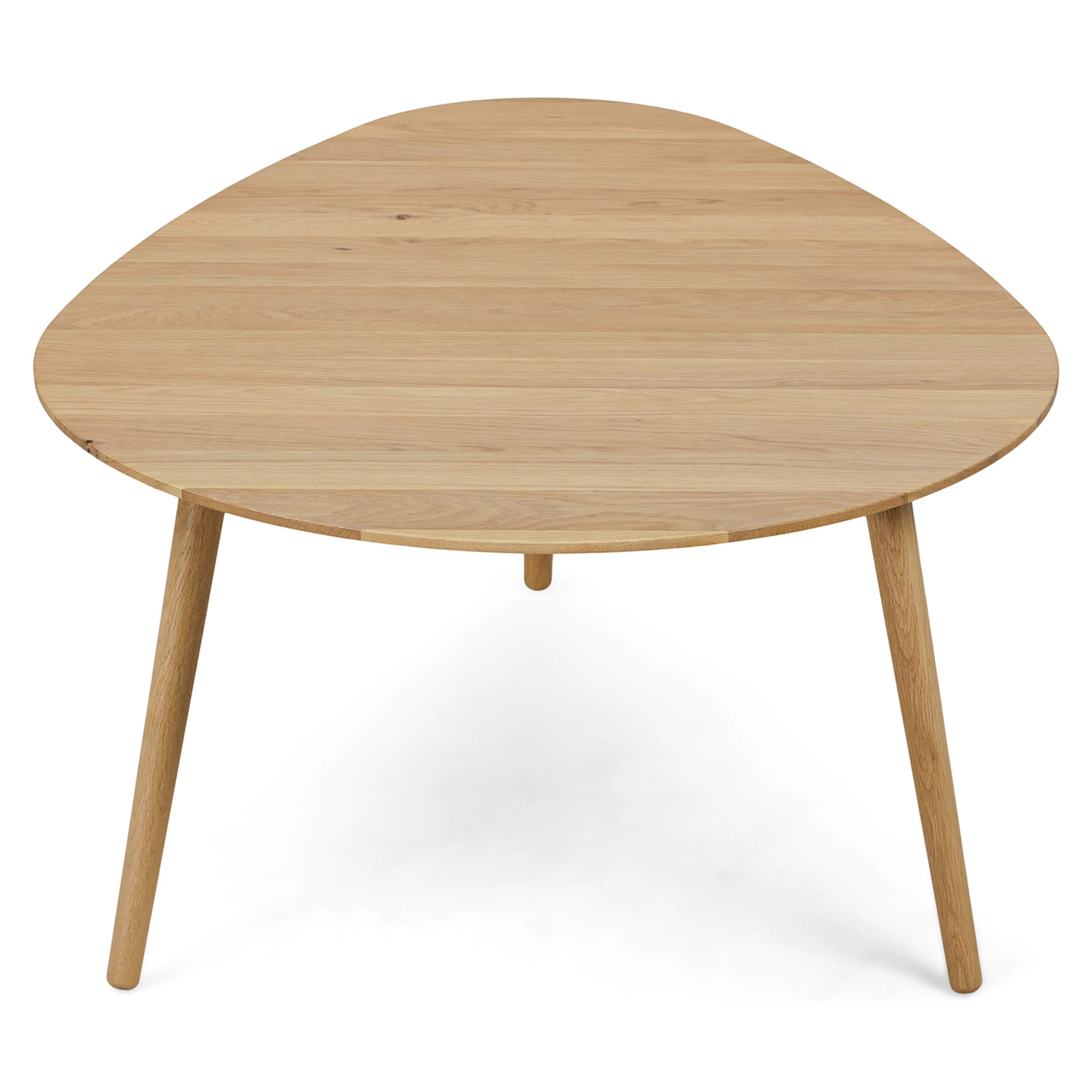 Amoeba 42.5" White Oak Coffee Table - Modern Design