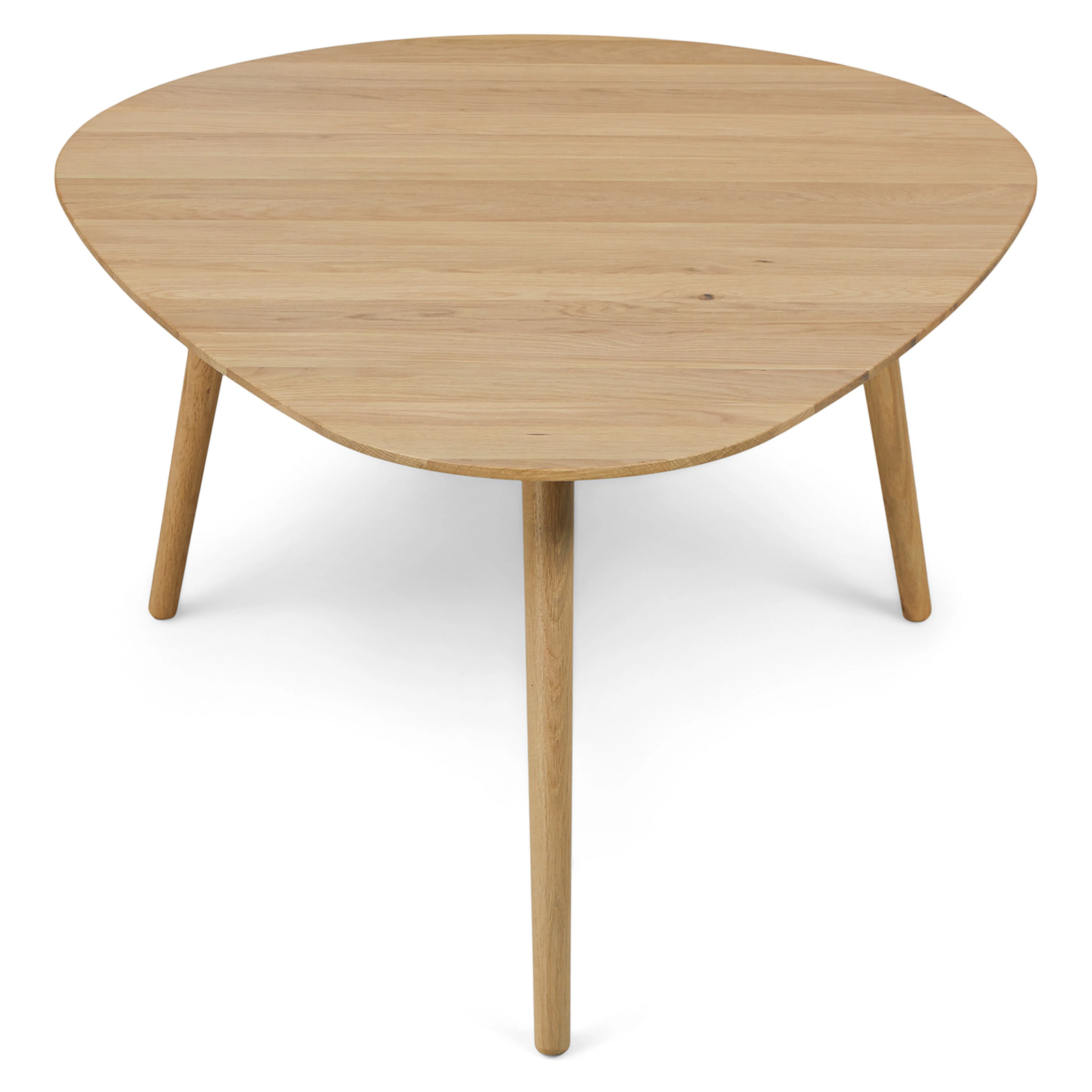Amoeba 42.5" White Oak Coffee Table - Modern Design